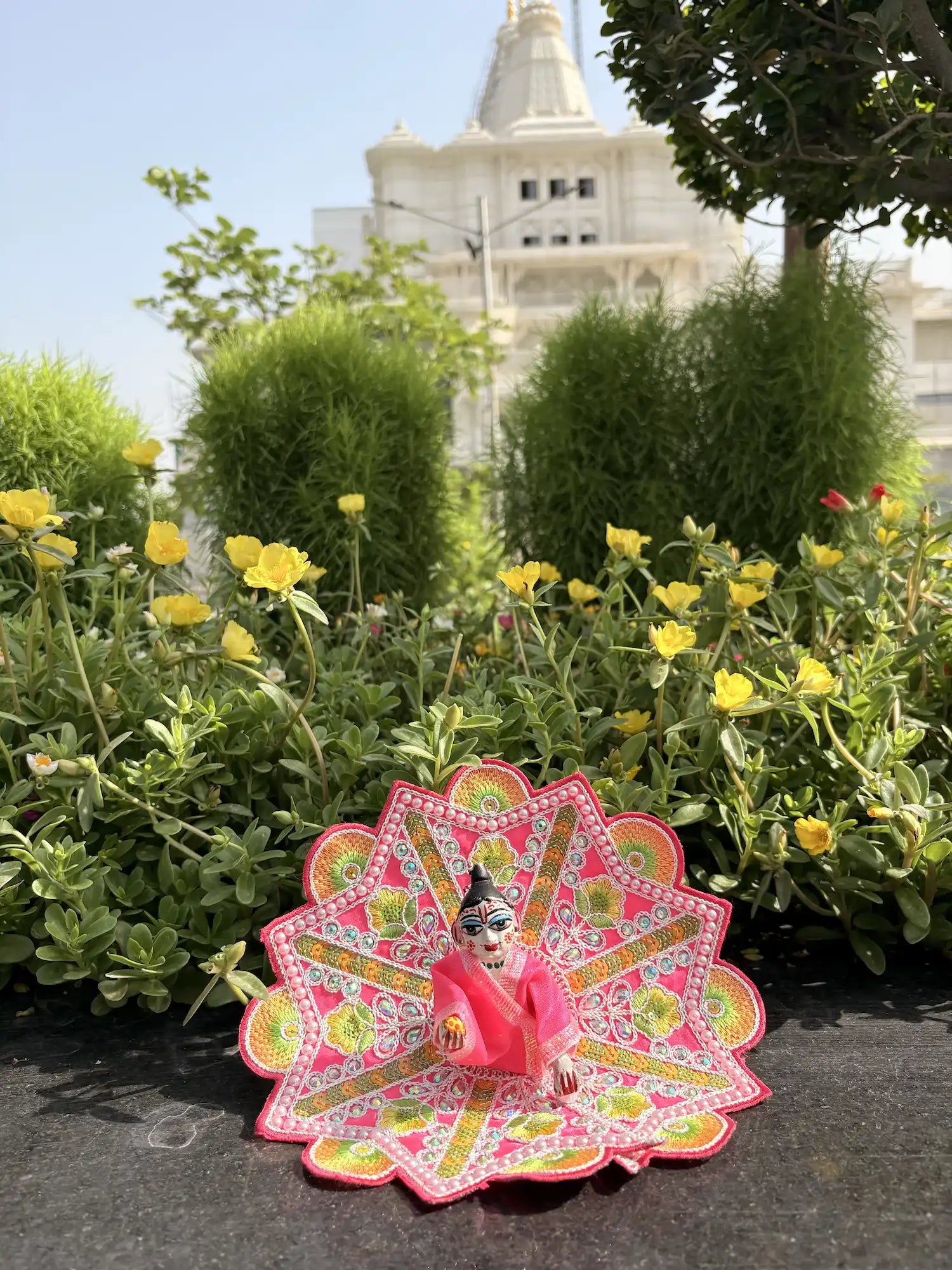 Size 4 - Premium Pink Fancy Poshak for Laddu Gopal Ji