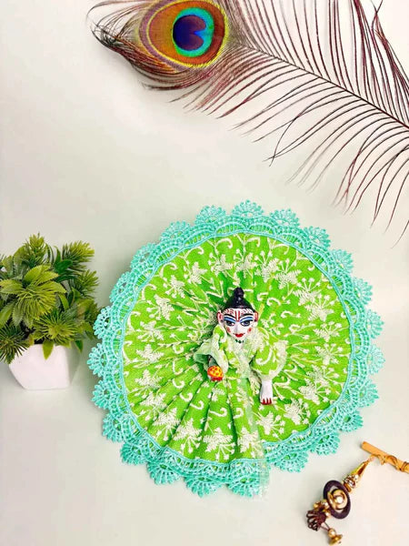 Fancy Net Dress for Laddu Gopal - Elegant Traditional Attire for Deity