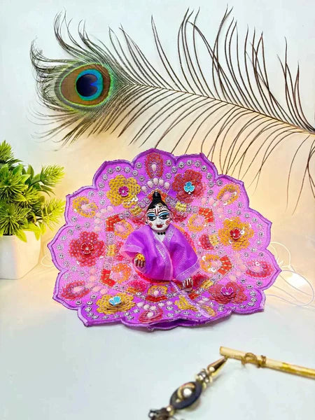 Flower Print Laddu Gopal Fancy Dress for Festive Celebrations