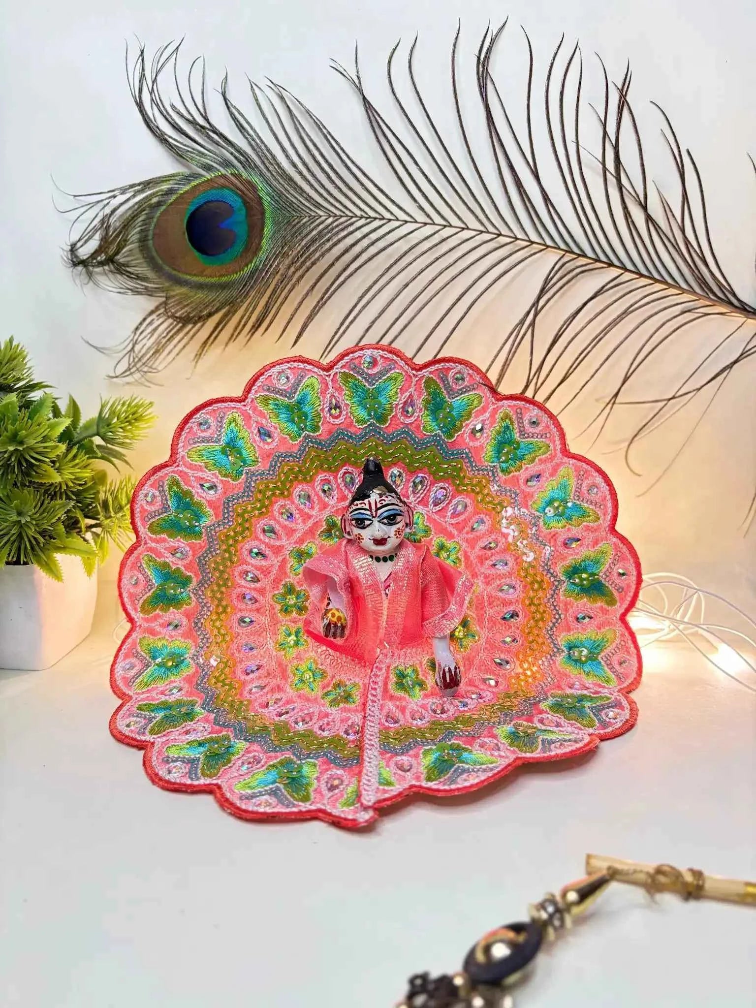 Butterfly Style Laddu Gopal Fancy Dress for Festive Celebrations